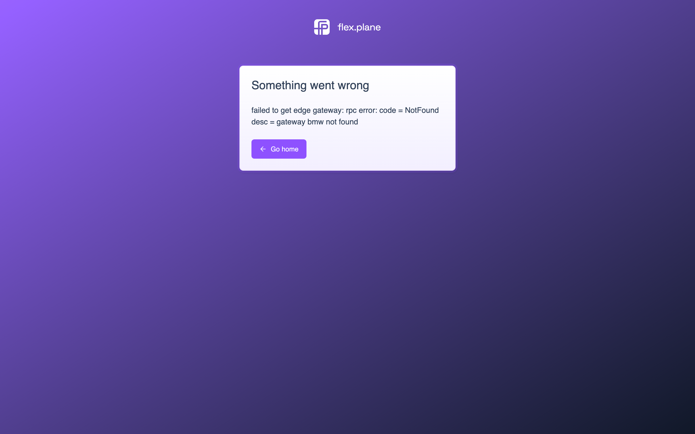 Edge Gateways page in the portal